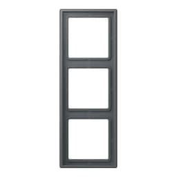 Рамка 3-постова Jung LS990 LC983202 дюропласт, колір gris foncé 31 (32010)