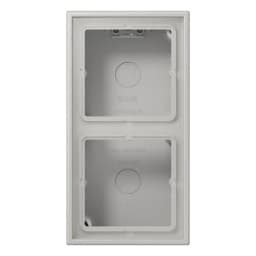 Коробка накладного монтажу 2-позиційна JUNG LC582A205 gris clair 31 (32013)