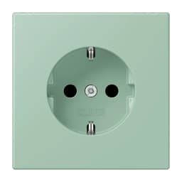 Розетка з заземленням 250V 16A з пружинним затиском JUNG LC1520217 vert anglais clair