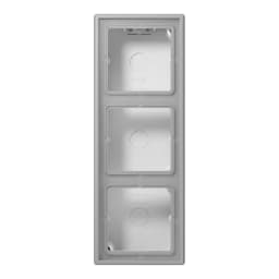 Коробка накладного монтажу 3-позиційна JUNG LC583A204 gris moyen (32012)