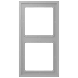 Рамка 2-постова LS ZERO JUNG LCZ982BF204 gris moyen сіра