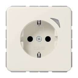 Розетка з заземленням 250В 16А з шторками JUNG HOME Energy BTCD1521SE слонова кістка
