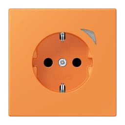 Розумна розетка з заземленням 250V/16A JUNG HOME BTLC1521S225, оранжевий світлий