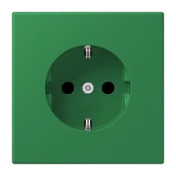 Розетка з заземленням 250V 16A гвинтовий затиск JUNG LC1521219 vert foncé (32050)