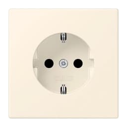 Розетка з заземленням 250V 16A гвинтовий затиск JUNG LC1521245 blanc ivoire