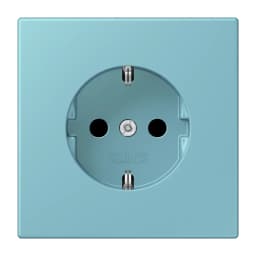Розетка з заземленням 250V 16A гвинтовий затиск JUNG LC1521213 céruléen moyen (32032)