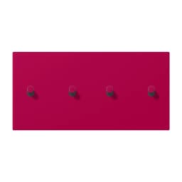 Накладка 2-позиційна для вимикача з 4 тумблерами «циліндр» горизонтальна JUNG LC12-250R0230 rouge rubia (32101)