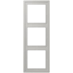 Рамка 3-местна LS ZERO JUNG LCZ983BF205 gris clair 31 світло-сіра