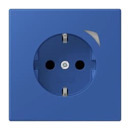 Розумна розетка з заземленням 250V/16A JUNG HOME BTLC1521S253, колір bleu outremer 59