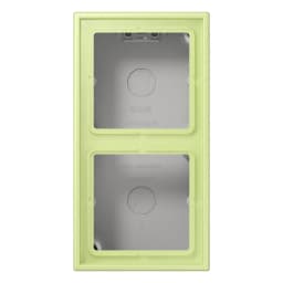 Коробка 2-постова накладного монтажу JUNG LC582A222 vert jaune clair (32053)