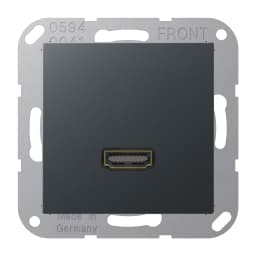 Розетка HDMI 2.0 тип А Jung A550/Flow MAA1112ANM, антрацит матовий