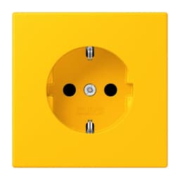 Розетка з заземленням 250V 16A з шторками та гвинтовим затиском JUNG LC1521KI263 le jaune vif