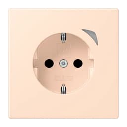 Розумна розетка з заземленням 250V/16A JUNG HOME BTLC1521S228, rose pâle