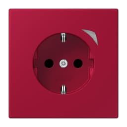 Розумна розетка із заземленням 250V 16А JUNG HOME Energy BTLC1521SE229, rouge carmin