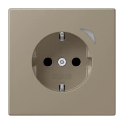 Розумна розетка з заземленням 250V/16A JUNG HOME Energy BTLC1521SE242, ombre naturelle moyenne (32141)