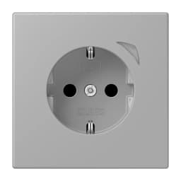 Розумна розетка з заземленням 250V/16А JUNG HOME Energy BTLC1521SE204, gris moyen (32012)