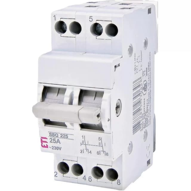 Перемикач навантаження ETI SSQ 225 1-0-2 2p 25A (2421424)