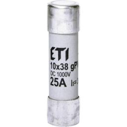 Запобіжник ETI 002625139 CH 10x38 gPV 25A 1000V (30kA)