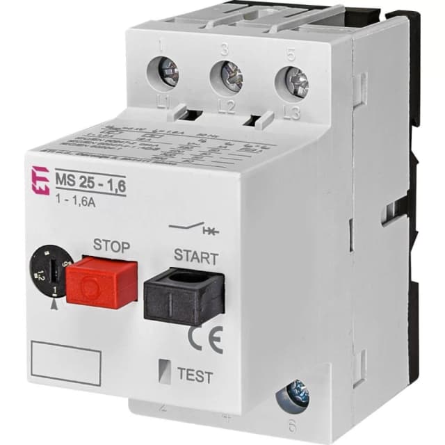 Автомат захисту двигуна ETI MS25-1.6 (4600060)