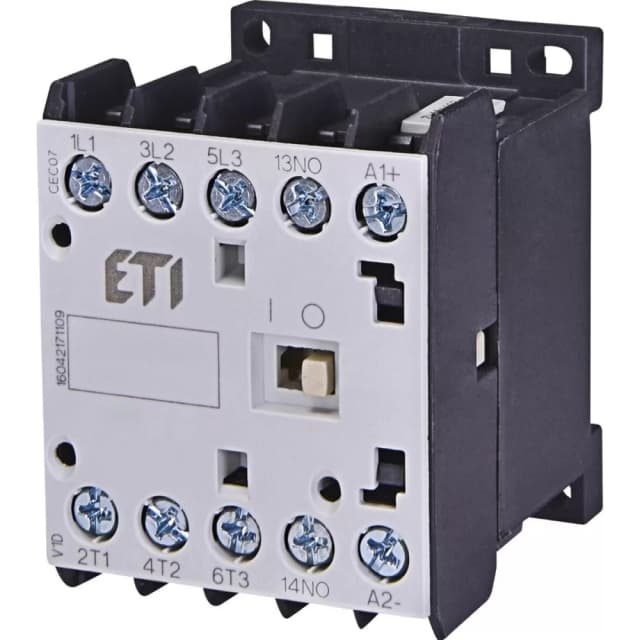 Мініатюрний контактор ETI CEC 16.10-24V DC (16A; 7.5kW; AC3) (4641106)