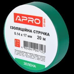 Iзоляцiйна стрiчка зелена APRO 0.14х17 мм 20 м