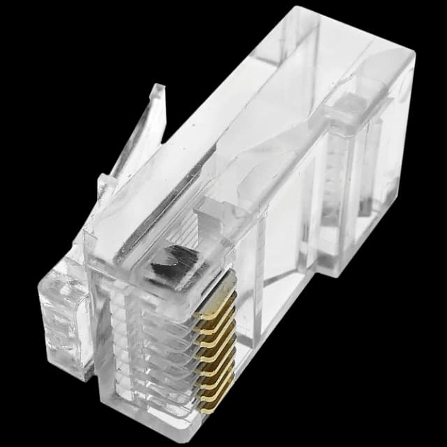 Конектор з'єднувальний неекранований (упаковка 100 шт) RJ45 кат. 5e