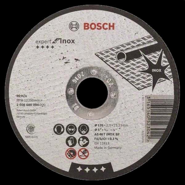 Відрізний круг для нержавіючої сталі Bosch 125 x 1 мм (2608600549)