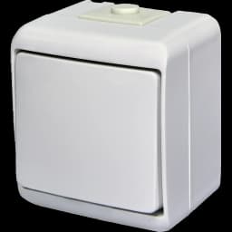 Вимикач 1-клавішний накладний, білий, IP 54 ETI Hermetics 4668000