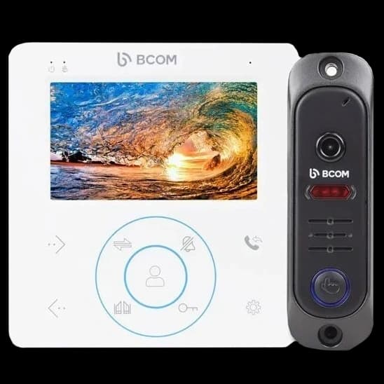 Комплект відеодомофона BCOM BD-480M White Kit