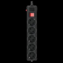 Мережевий фільтр 1.8 м кабель 5 розеток Gembird SPG5-G-6B-PRO