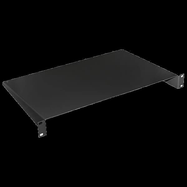 Полиця консольна чорна 1U 19" 280 мм 9005