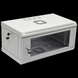 Шафа 19" 4U 600x400x284мм акрилове скло, сірий