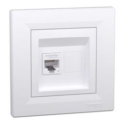 Розетка комп'ютерна rj45 Schneider Electric, Asfora (білий)
